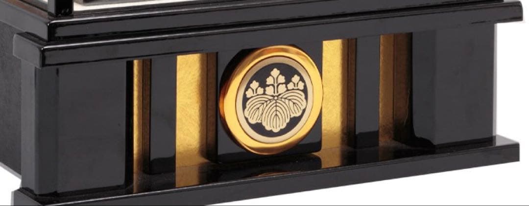 東京久月　五月人形　家紋付き兜飾り　ガラスケース入　１２号