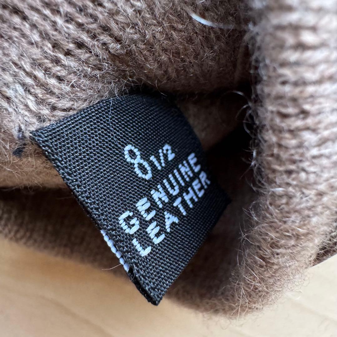 ★新品★ガラグローブ　メンズ　高級レザー手袋　ボルドー　スマホ対応　イタリア製