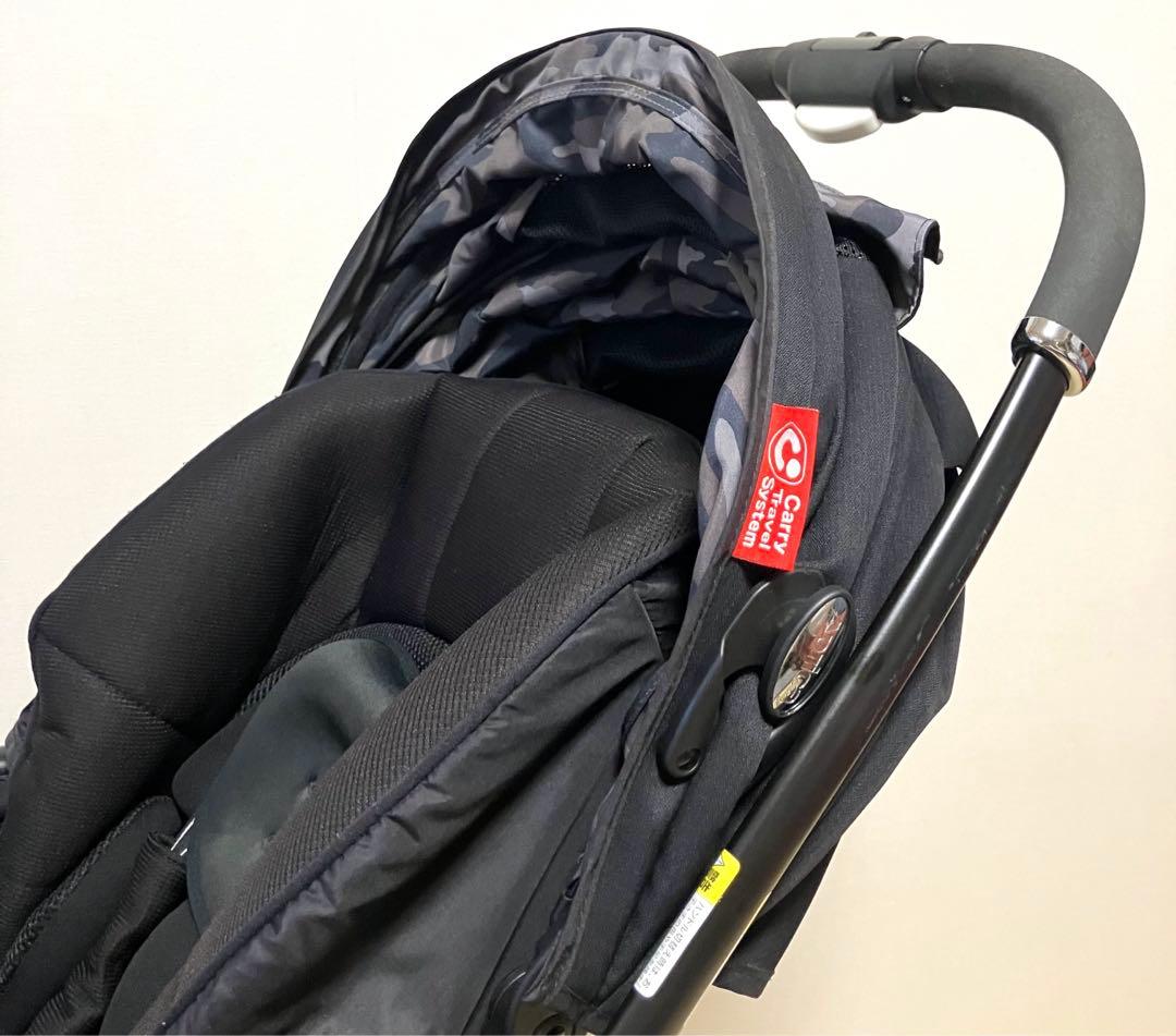 美品 送料無料 Aprica ベビーカー LUXUNA ラクーナ カモブラック