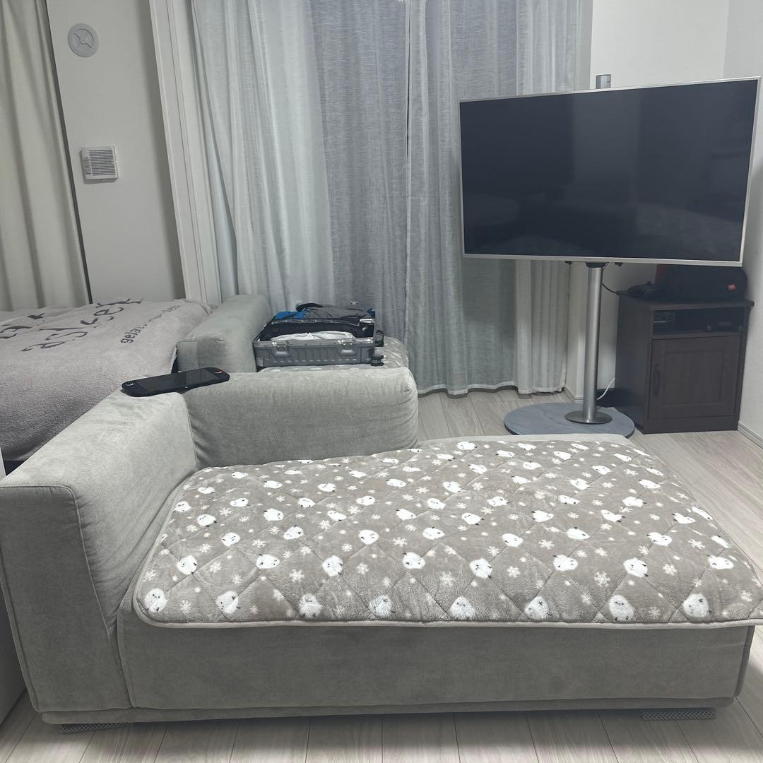 【Francfranc】メーネ カウチ 2 R ライトグレー