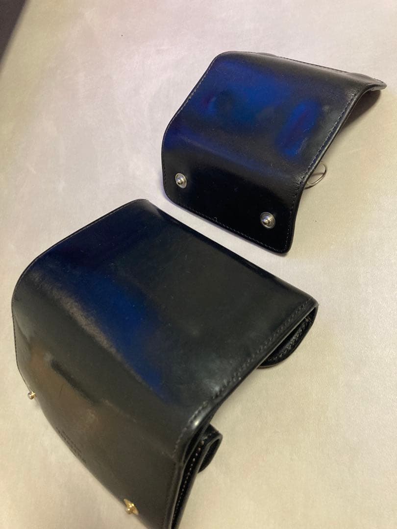 WILDSWANS ブラック レザー 財布　キーケース　セット