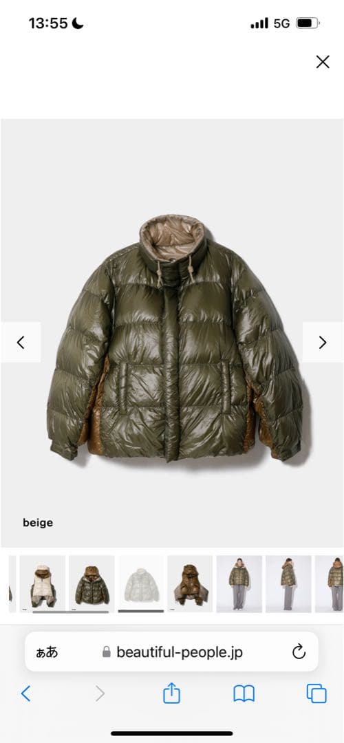 ジャケット・アウター NANGA multilayering down vest blouson