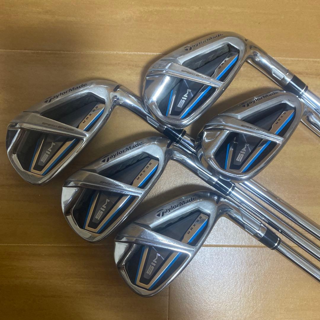 TaylorMade SIM MAX OS スチールKBS85 Sアイアンセット