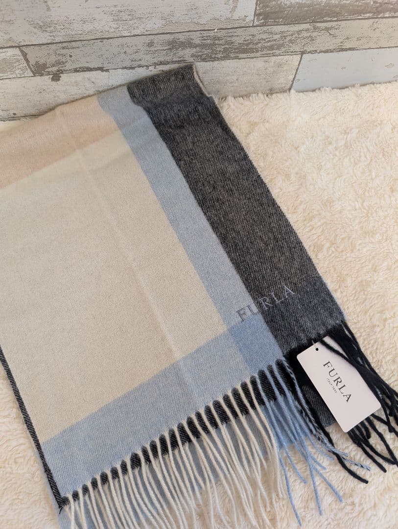 FURLA カシミヤ100% マフラー 新品タグ付き