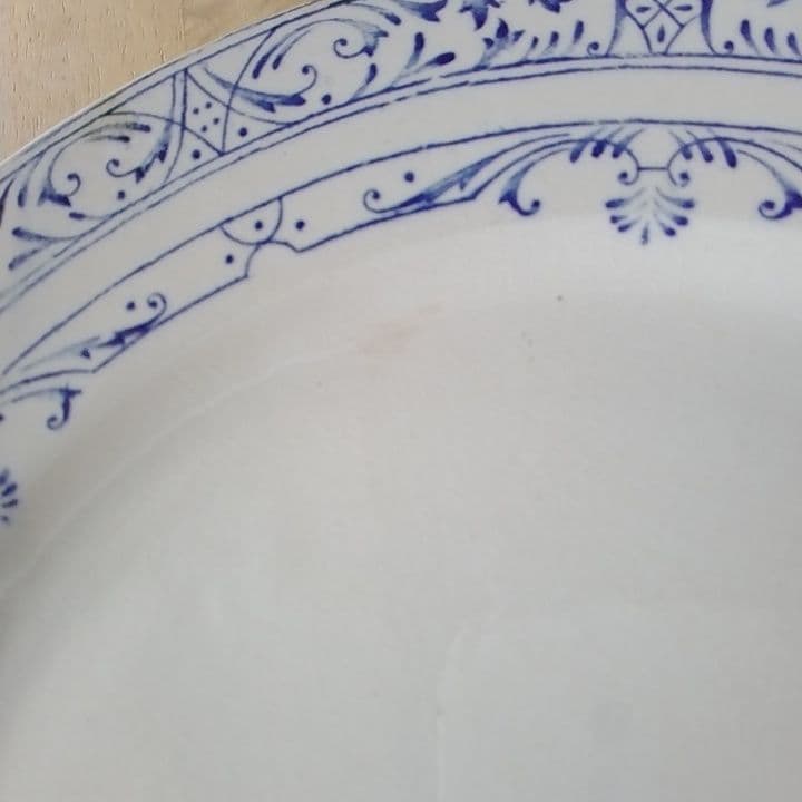 フランスアンティーク　クレイユモントローColbertディナー皿