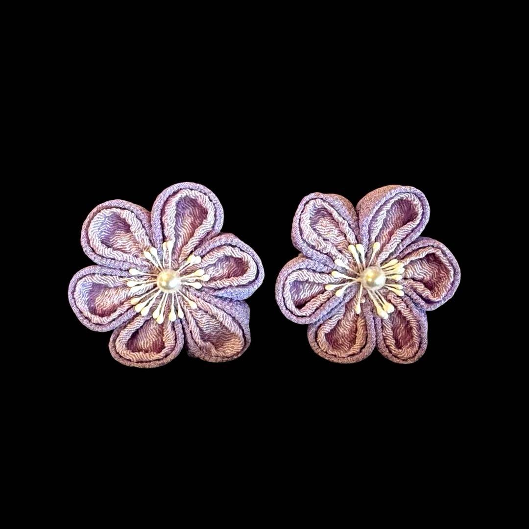 日本髪 髪飾り 七五三(7歳) ～成人式 紫色