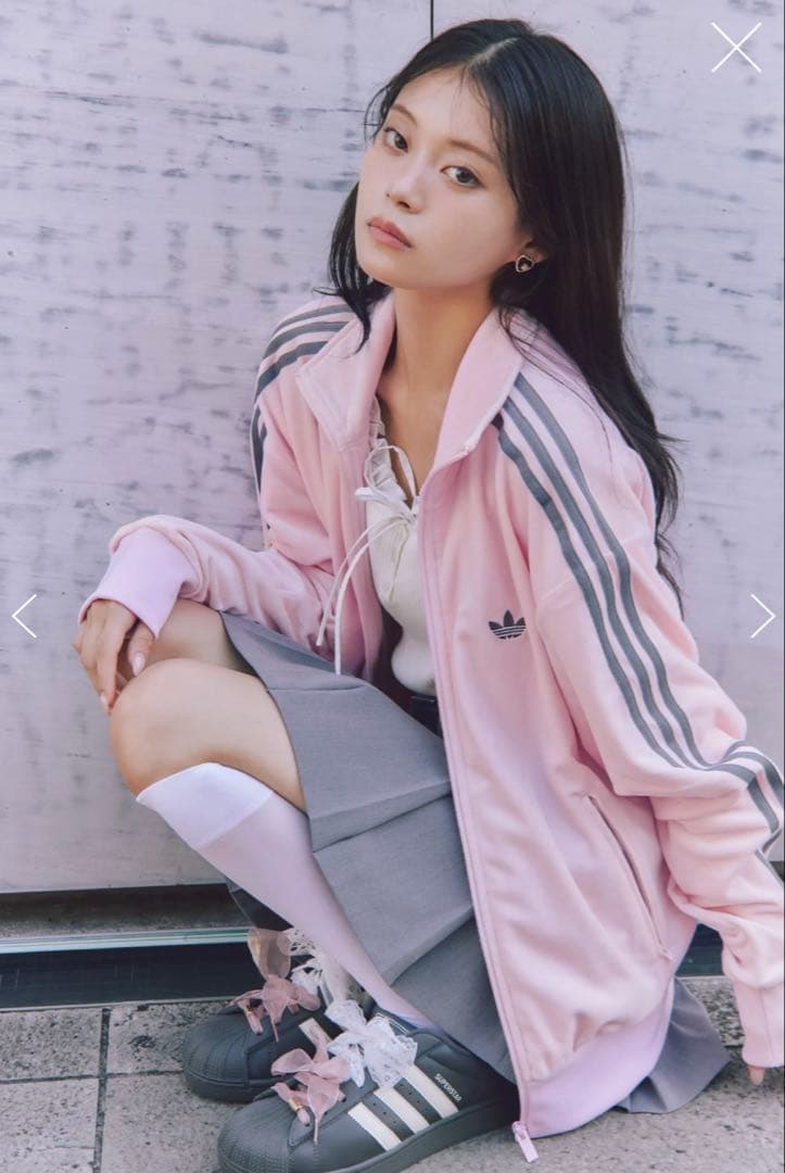 adidas SNIDEL ファイヤーバードトラックジャケットベロア