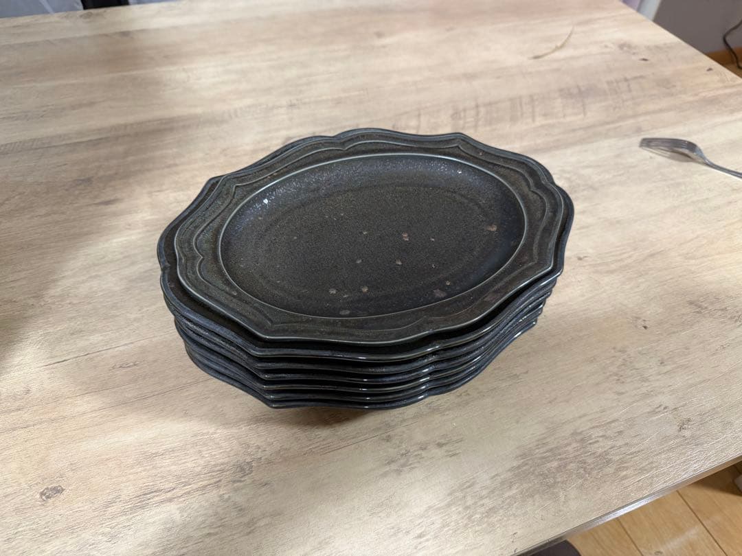 【送料込】魯庵 cadre 楕円皿7枚セット 美濃焼