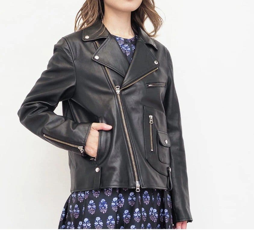 【美品】TICCA ダブルライダースジャケット ブラック サイズ3