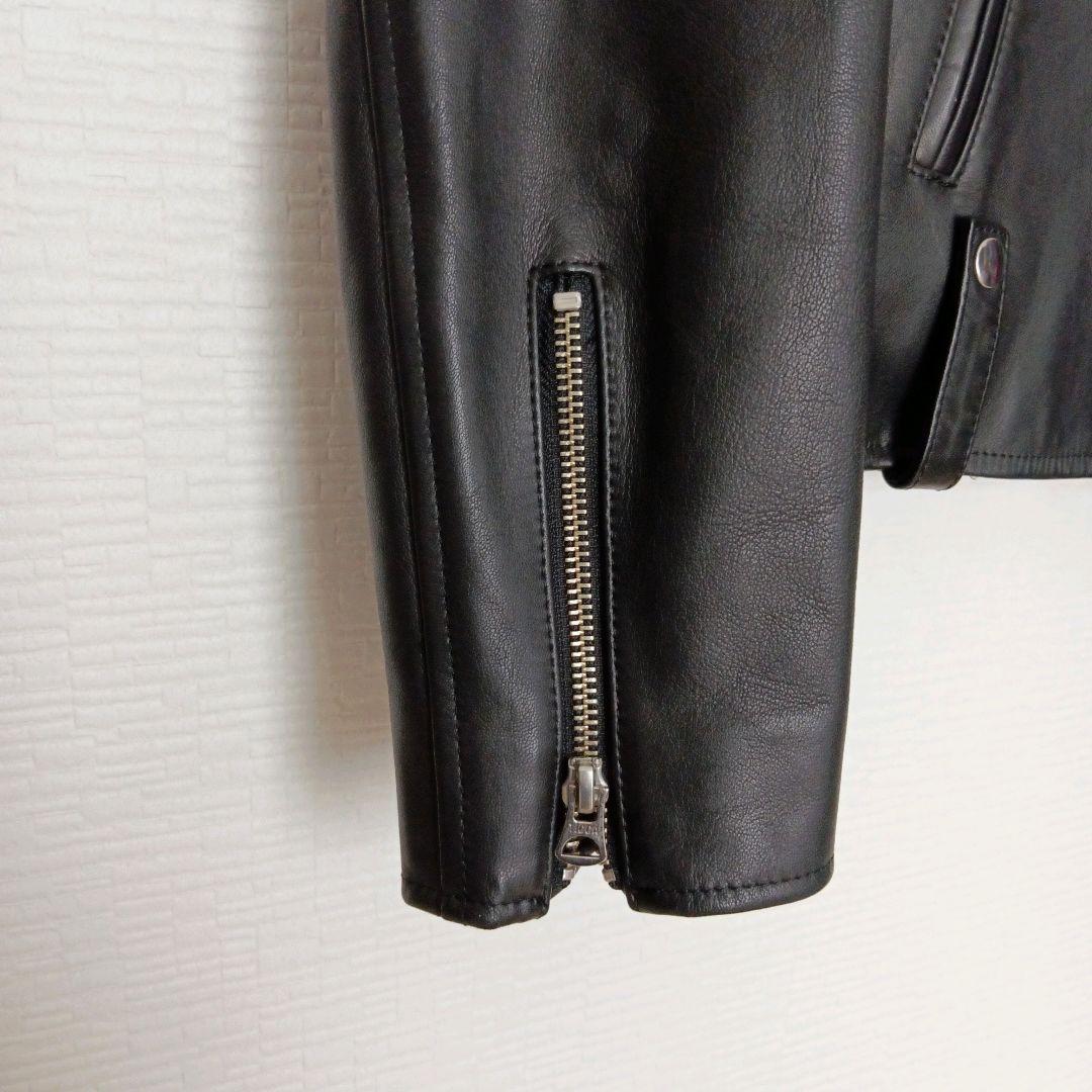【美品】TICCA ダブルライダースジャケット ブラック サイズ3