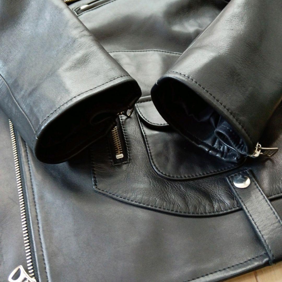 【美品】TICCA ダブルライダースジャケット ブラック サイズ3