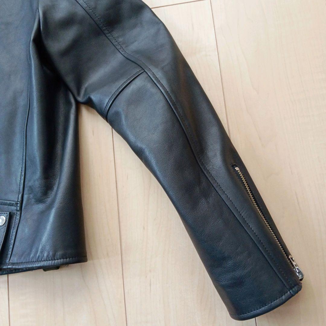 【美品】TICCA ダブルライダースジャケット ブラック サイズ3