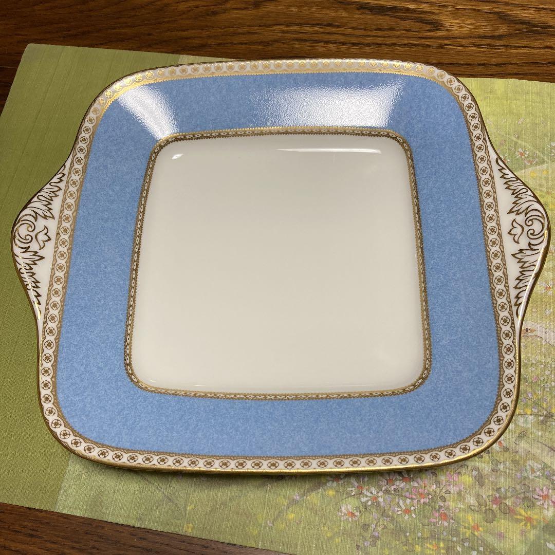 ウェッジウッド　ユーランダーパウダーペールブルー　B&Bプレート