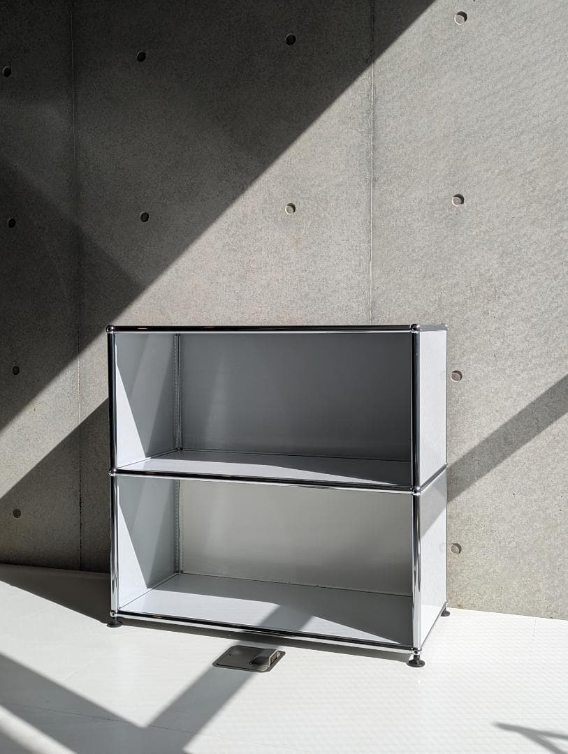 USM Haller ハラー 1列2段 キャビネット ライトグレー サイドボード