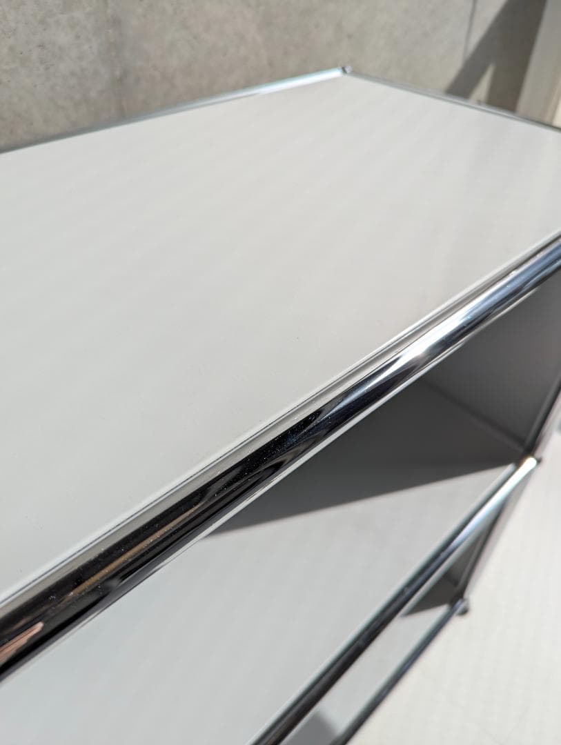 USM Haller ハラー 1列2段 キャビネット ライトグレー サイドボード