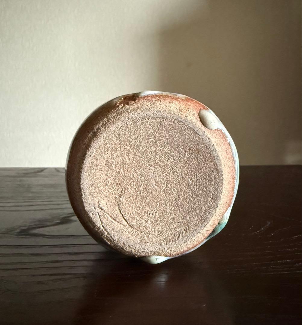 民藝 会津本郷焼 宗像窯 七代目 宗像亮一 ぐい呑 酒器 在銘