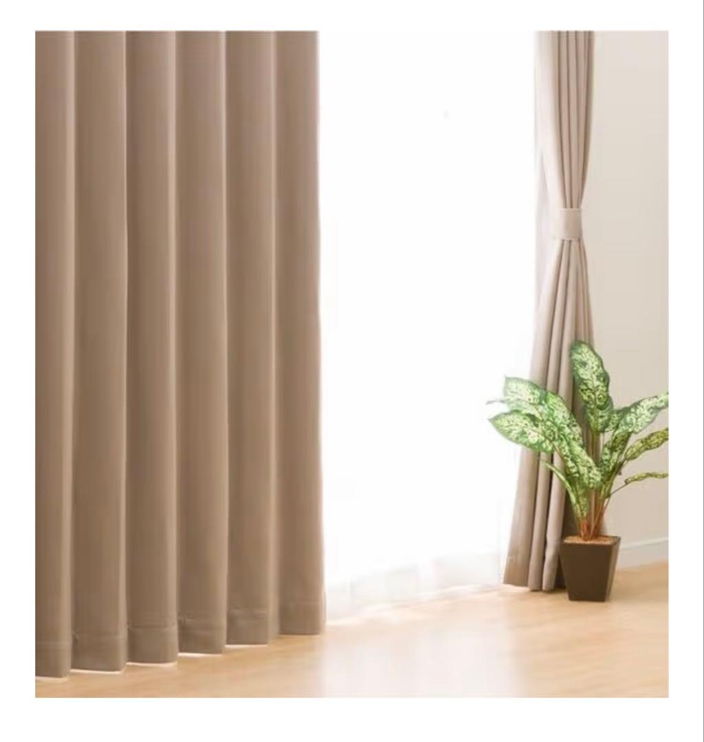 【セット割】北欧系遮光カーテン・レースカーテン　ニトリ