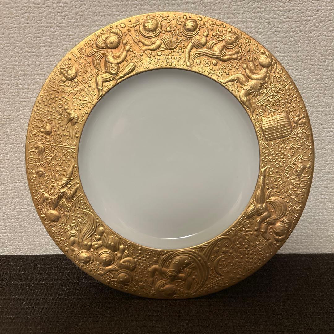 ローゼンタール　魔笛　ゴールドレリーフ　ディナープレート　22cm 未使用