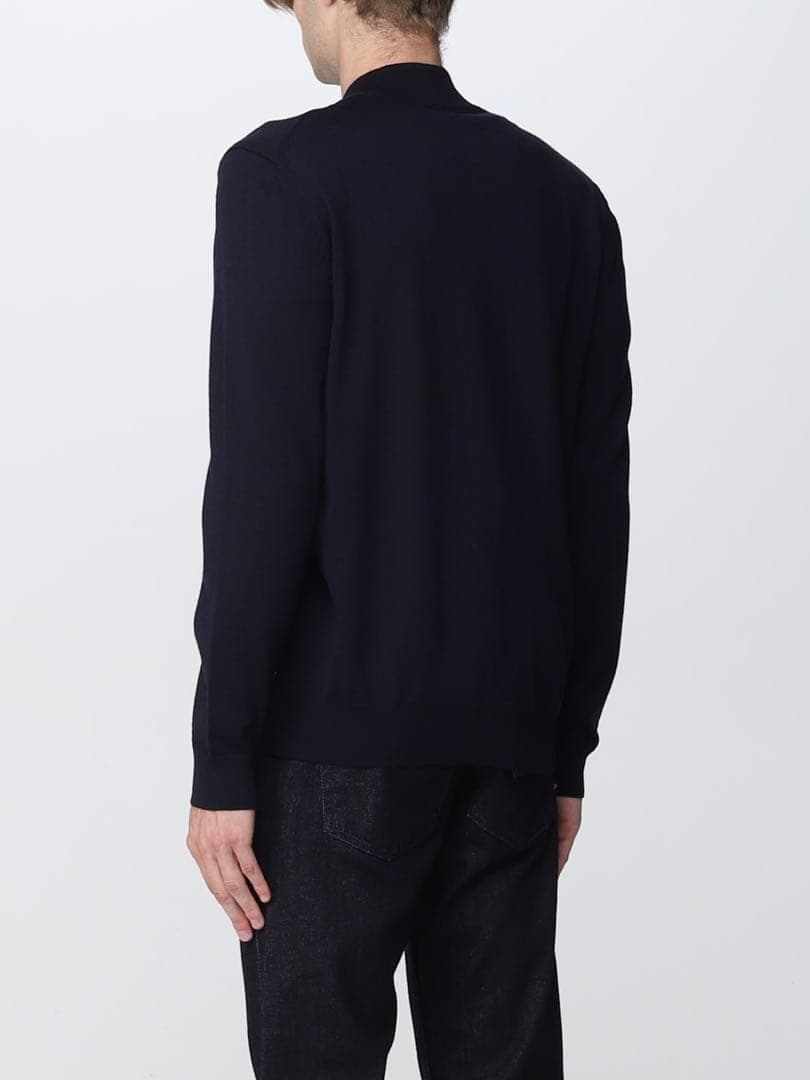 BOSS ボス　ドライバーズニット　ジップアップ カーディガン メリノウール