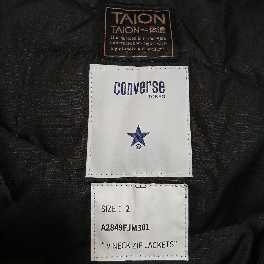 TAION ダウンジャケット CONVERSE TOKYOコラボ スターキルト