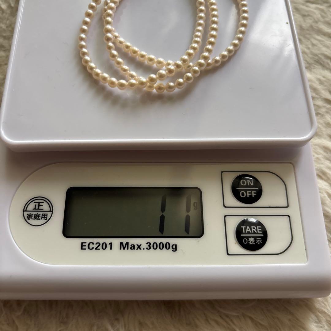 あこや ブレスレット 3連 本真珠 照りピンク系 約3.5mm 約18.5cm