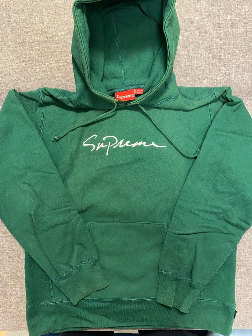 Supreme グリーン パーカー