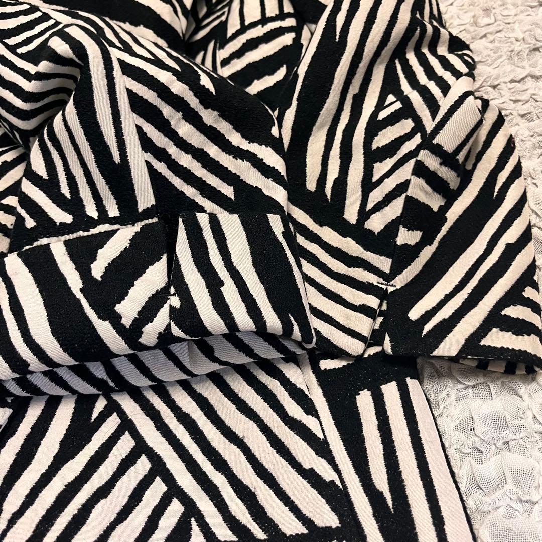 美品【ヒロココシノ ヒロコビス】2way ジャガード 中綿ライナー ロングコート