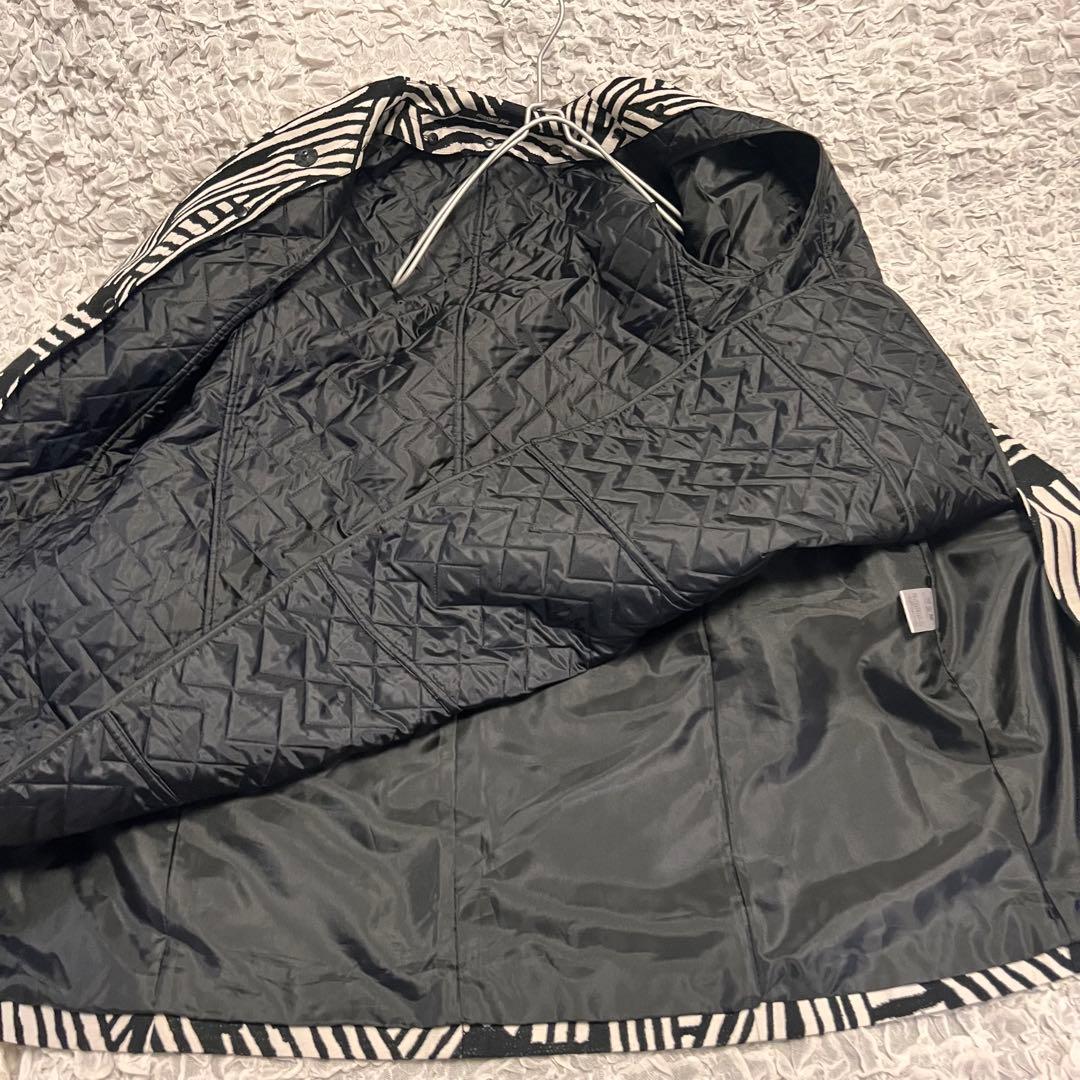 美品【ヒロココシノ ヒロコビス】2way ジャガード 中綿ライナー ロングコート