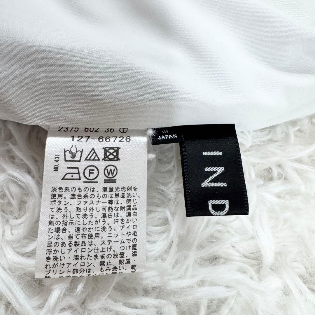 【極美品】INDIV インディヴィ パンツスーツセットアップ グレー 44