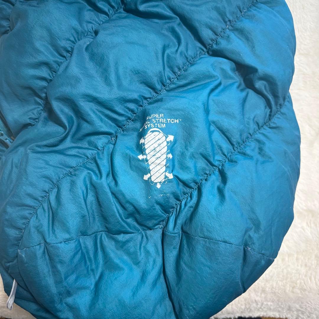 美品モンベル800FPU.L.スーパースパイラルダウンハガー#3 R/ZIP緑