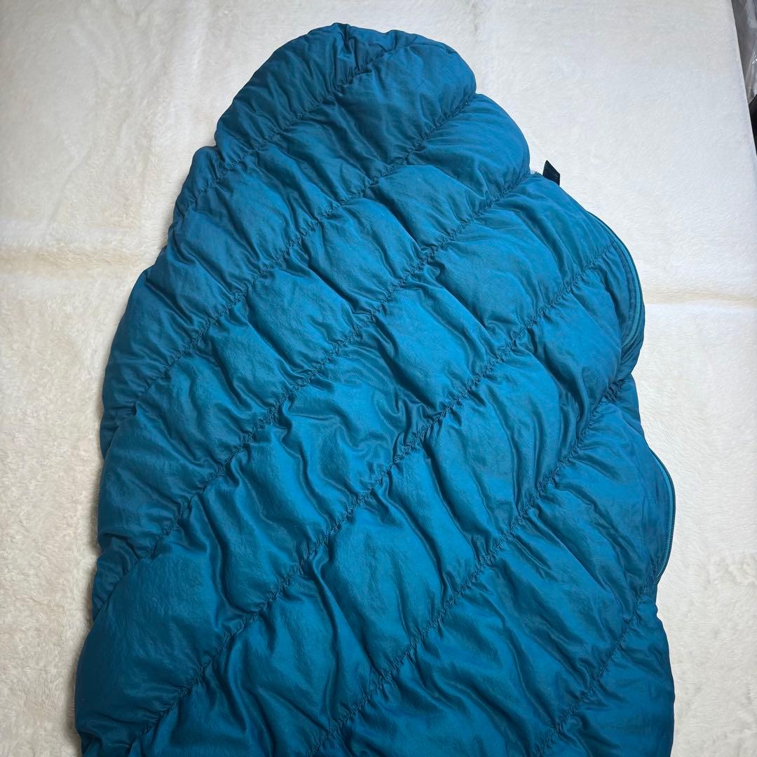 美品モンベル800FPU.L.スーパースパイラルダウンハガー#3 R/ZIP緑