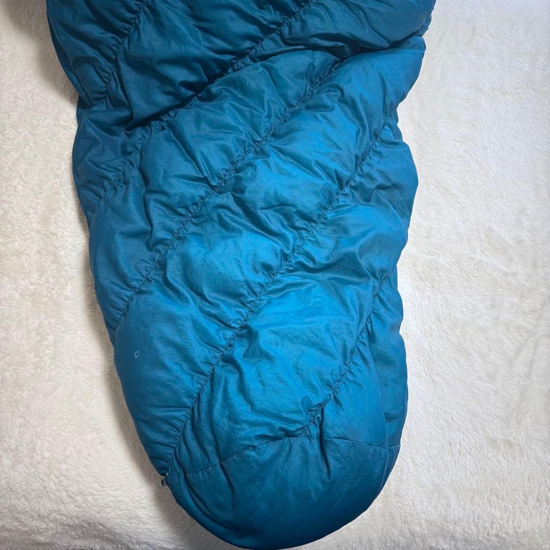 美品モンベル800FPU.L.スーパースパイラルダウンハガー#3 R/ZIP緑