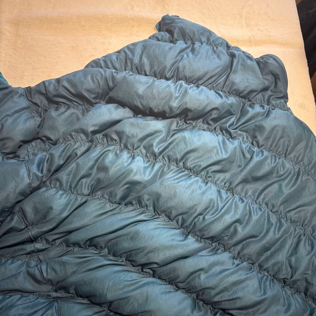 美品モンベル800FPU.L.スーパースパイラルダウンハガー#3 R/ZIP緑