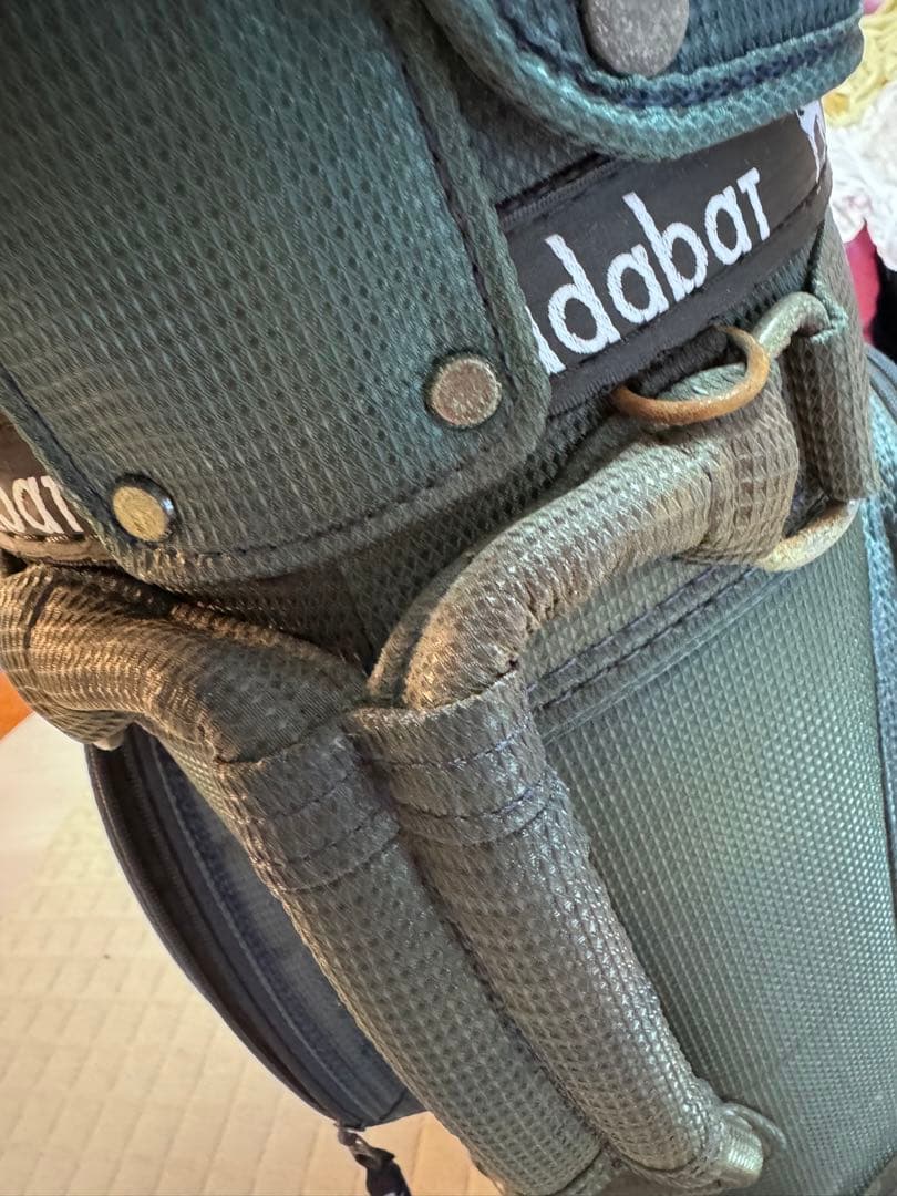 adabat アダバット　ゴルフキャディバッグ ネイビー 犬のイラスト付き