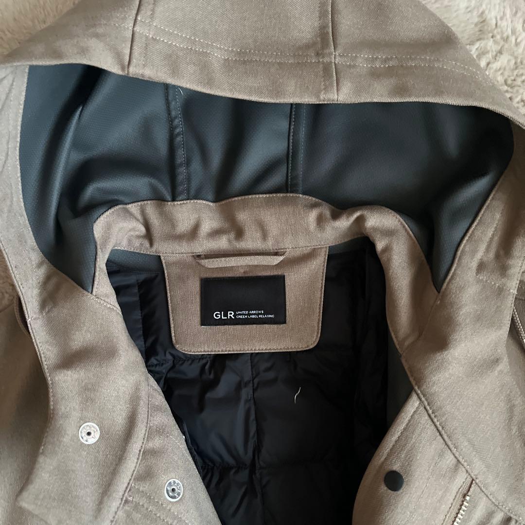 ユナイテッドアローズ GLR フード付きコート ベージュ　L