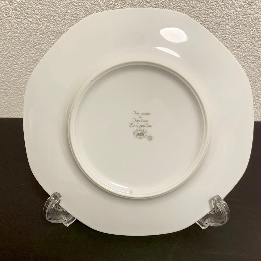 エルメスHERMES八角プレート 犬シリーズ ポインター フォックステリア 2枚