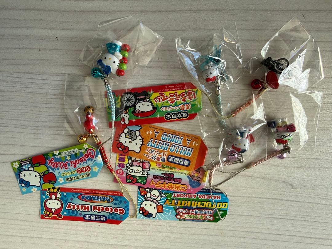 ハローキティ ご当地ストラップ セット