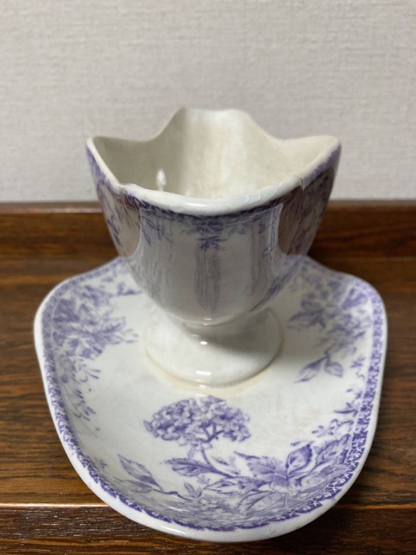 フランス雑貨☆アンティーク ジアンGien 紫陽花 ソーシエール