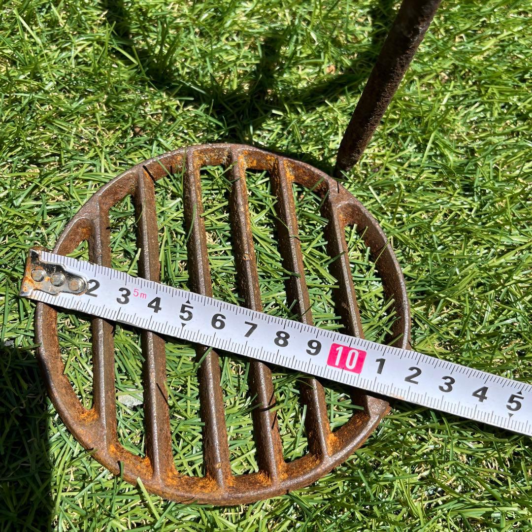 囲炉裏枠改良焚き火テーブル　五徳　火箸セット