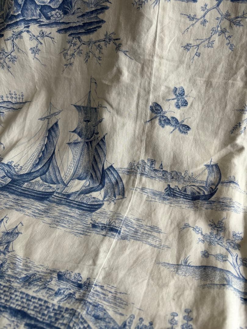 フランスアンティーク トワルドジュイ カーテン ファブリック