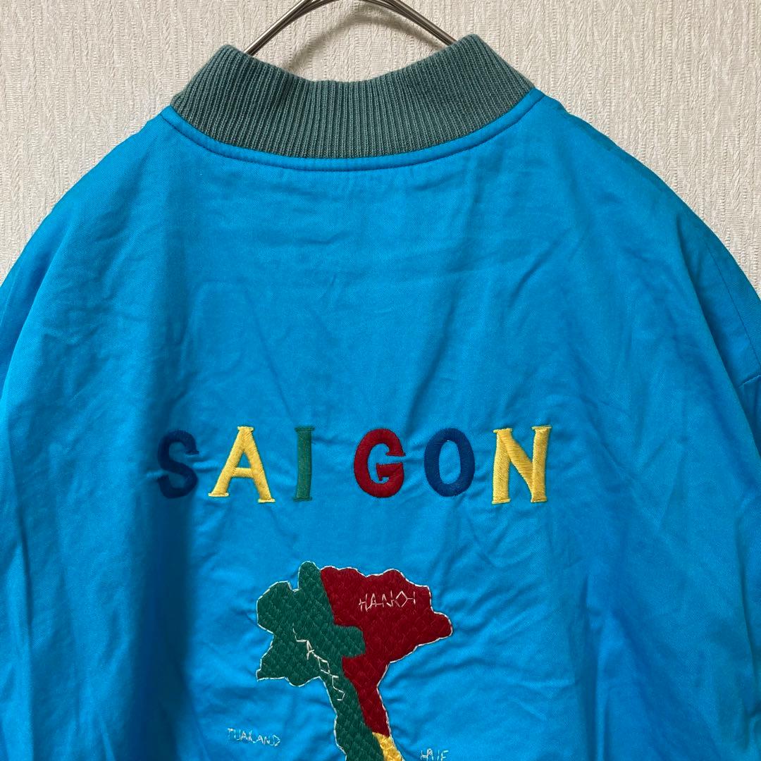 【美品】テーラー東洋 ナノユニバース別注 ベトジャン リブ ライトブルー M