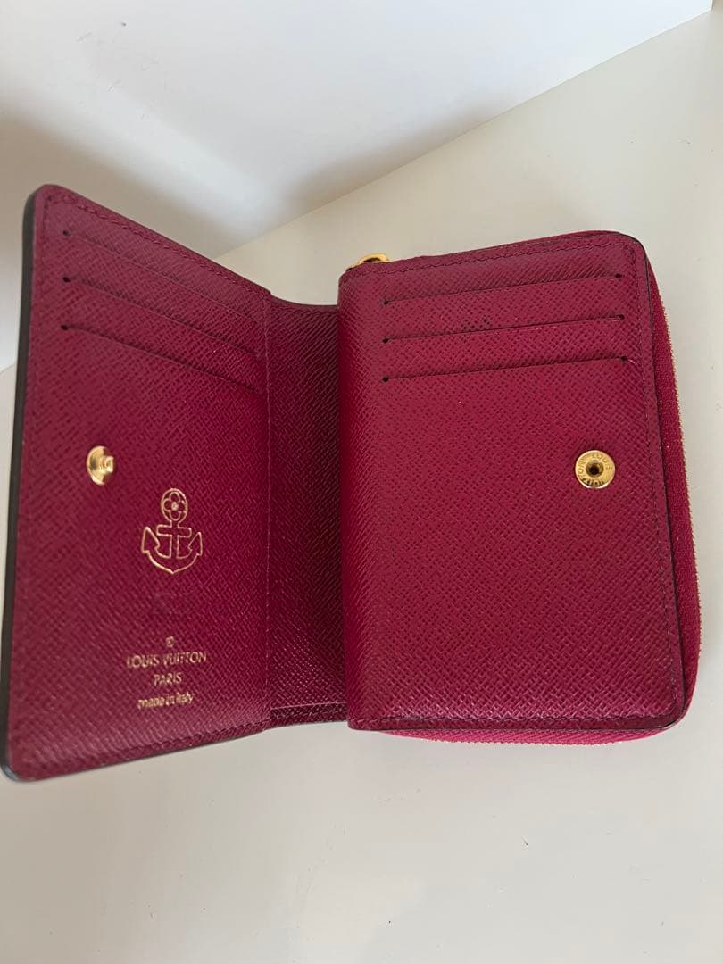 美品LUIS VUlTTONルイヴィトン二つ折財布 小銭入付