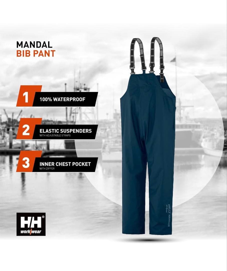 新品未使　ヘリーハンセン　ビブパンツ　Helly Hansen 並行輸入品