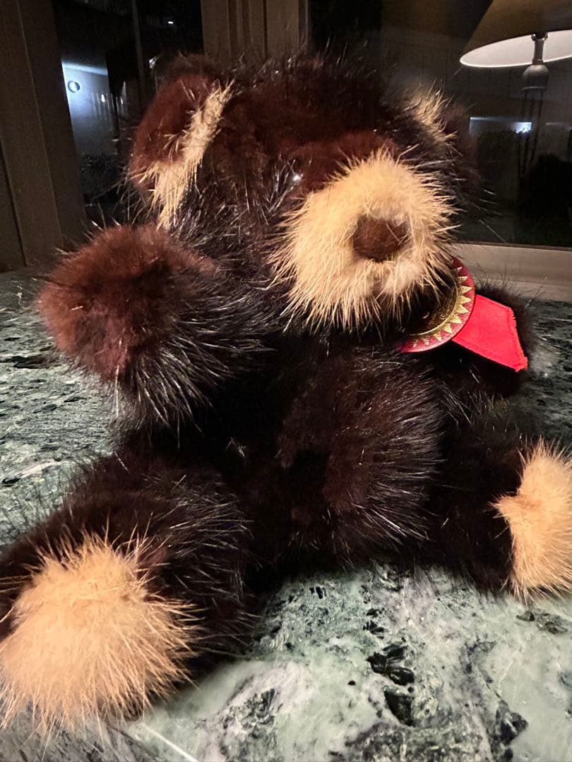 【値下げ】プレゼントに純正ミンク100%ファー製テディベア