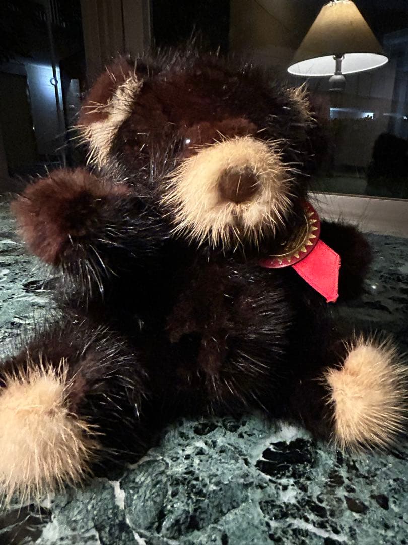 【値下げ】プレゼントに純正ミンク100%ファー製テディベア