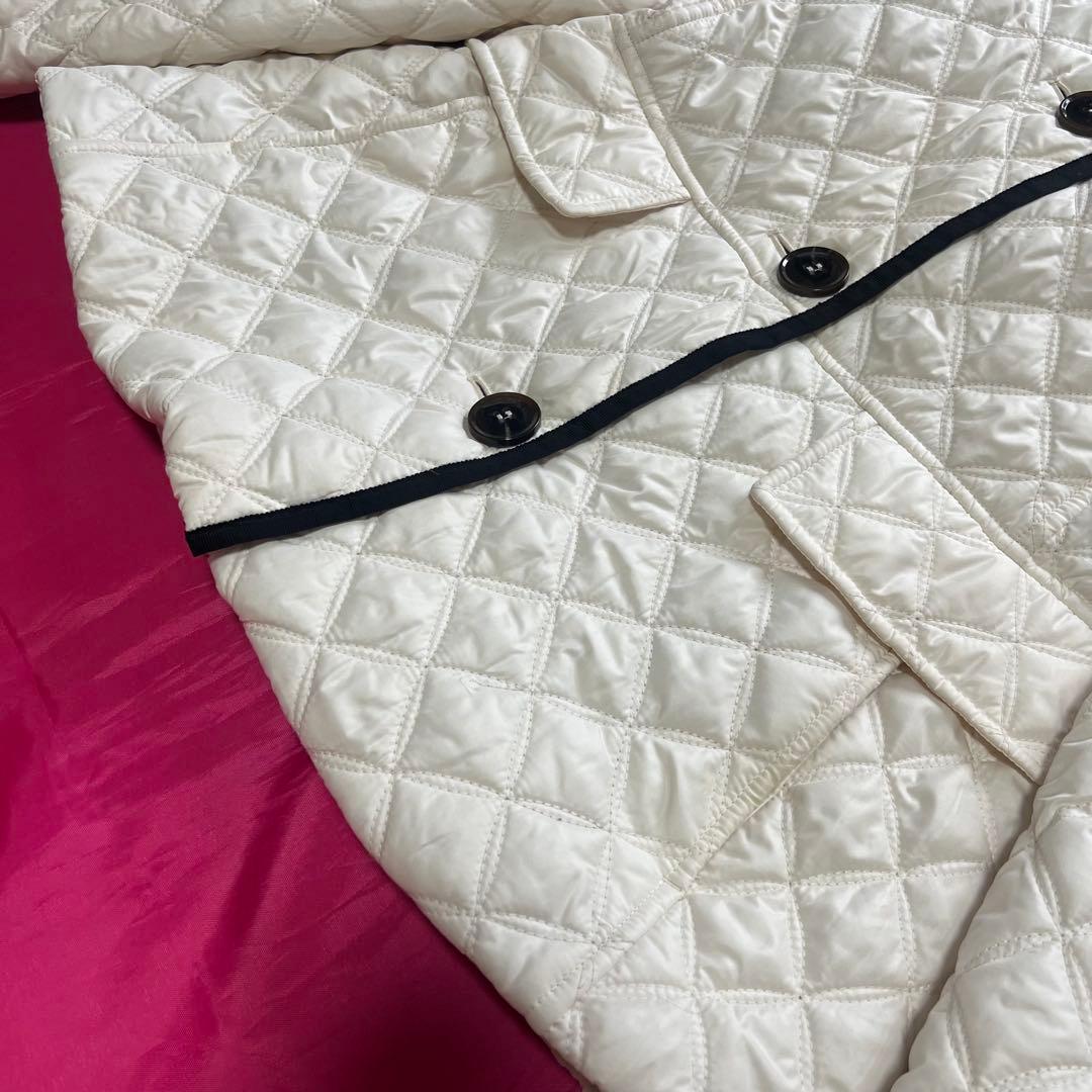 【良品】kate spade ダウンコート ホワイト S 2way キルティング