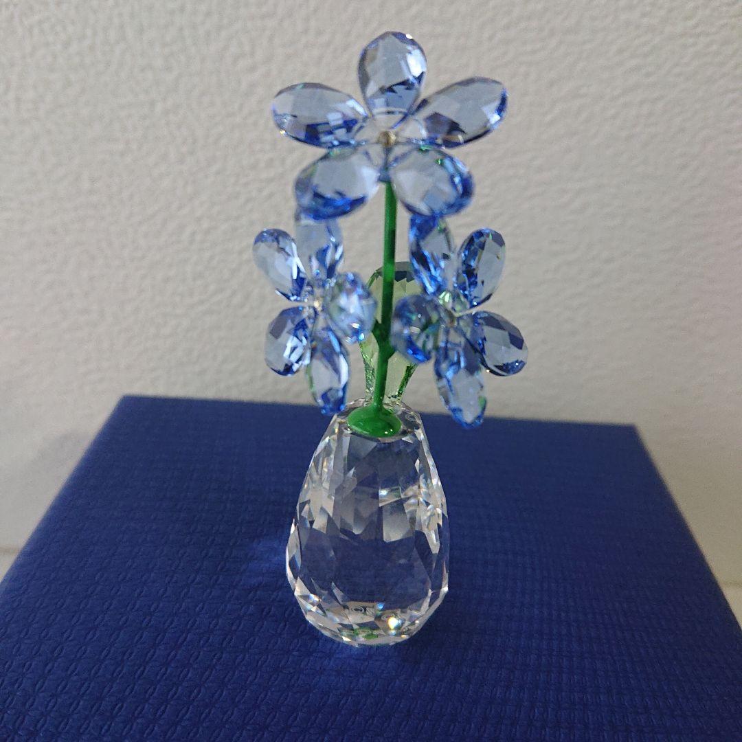 スワロフスキー 置物 忘れな草