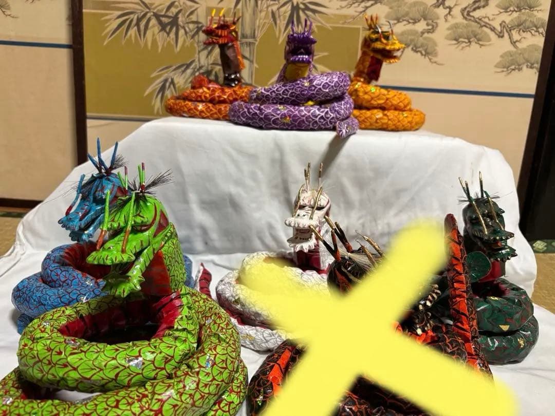 ヤマタノオロチ　八岐大蛇　7体セット