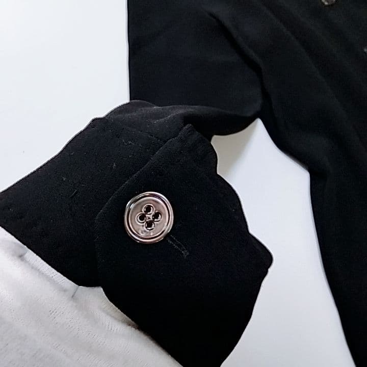 超美品　マックスマーラ　ブラック　シャツワンピース　白タグ　イタリア製