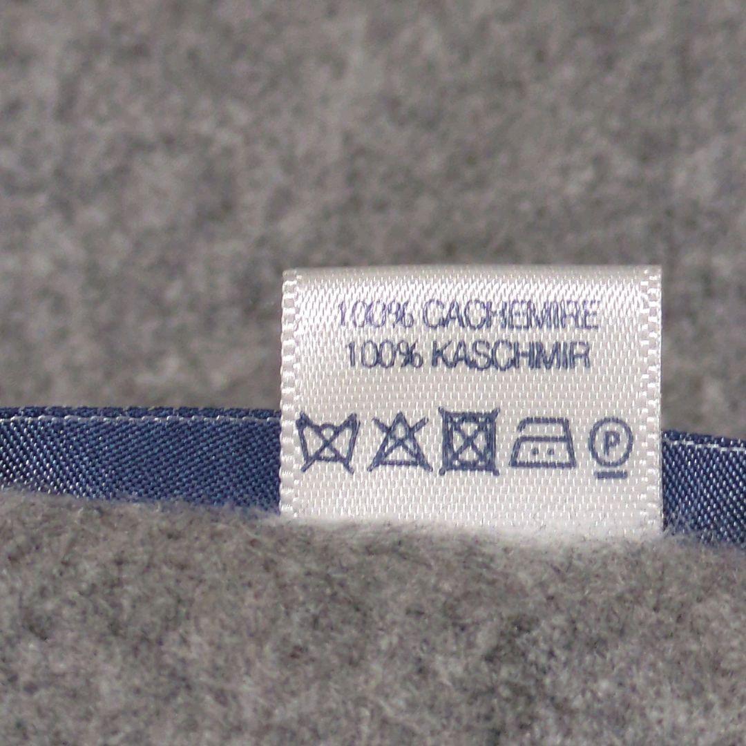 Johnstons of Elgin 大判 カシミヤ ストール グレー